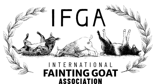 Logo of the International Fainting Goat Association.