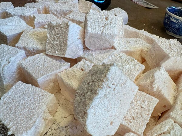 Pile of home-made marshmallows